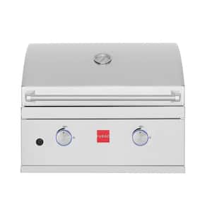 Premium 27 in. 2-Burner Built-In Propane Gas Grill in 304 Stainless Steel