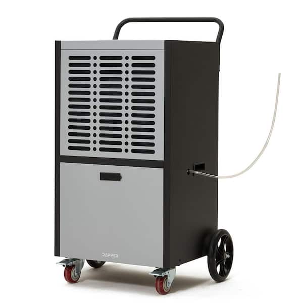 190 pt. 15000 sq. ft. Commercial Dehumidifier in Gray with Built In Pump, Drain Hose and Bucket for Industrial Space