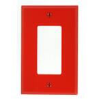 1-Gang Decora Midway Nylon Wall Plate, Red