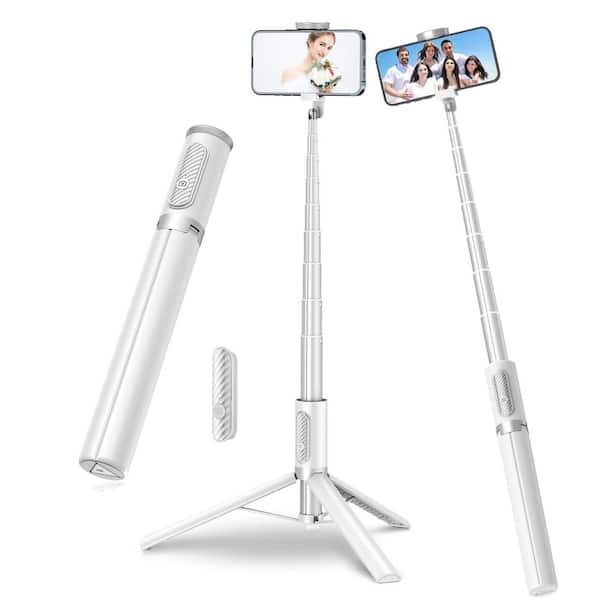 phyfalip All-in-1 Lightweight Portable Phone Tripod Stand with Integrated Remote
