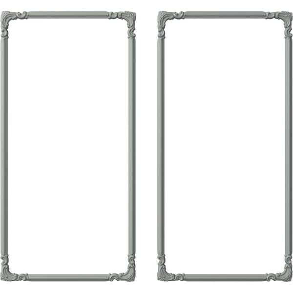 Ekena Millwork 13.35 Sq. Ft. Unfinished Polyurethane Ashford Panel Moulding Kit (Double Panel)
