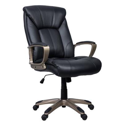 Office Chair, Ergonomic Office Chair, with Waist Support-BLACK