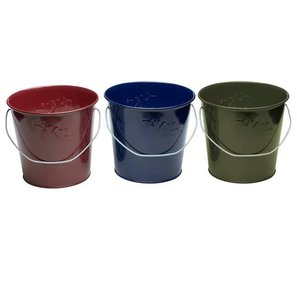 12 Pack Galvanized Metal Buckets with Handles for Party Decorations, Small  Tin Pails (4.7 in)