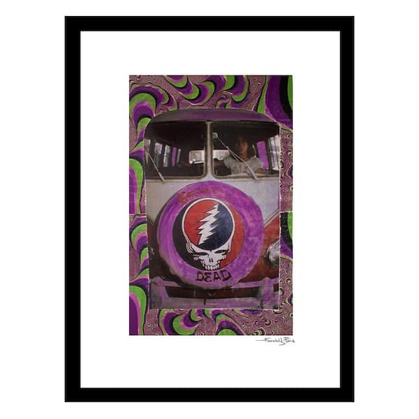VENICE BEACH Collections Grateful Dead Iconic Style Vintage by Fairchild Paris Framed Graphic Print Abstract Poster Art Print 18 in. x 14 in.