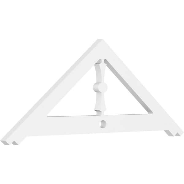 Ekena Millwork Artisan 1 in. D x 13-1/2 in. W x 36 in. L Signature Urethane Gable Pediment