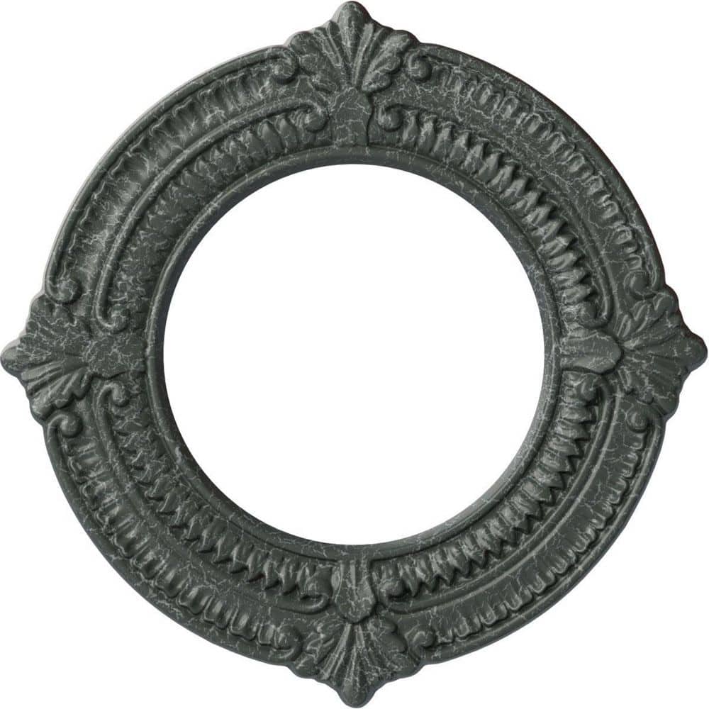 "5/8"" x 11-1/8"" x 11-1/8"" Polyurethane Benson Ceiling Medallion, Athenian Green Crackle" price history on PriceWatchPro
