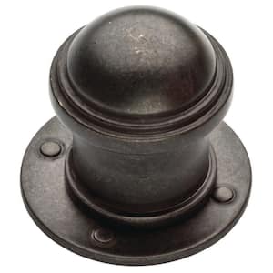 Industrial 1-1/5 in. (30 mm) Soft Iron Round Cabinet Knob