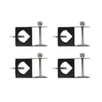 Black Metal Torch Deck Clamp Accessory (4-Pack)