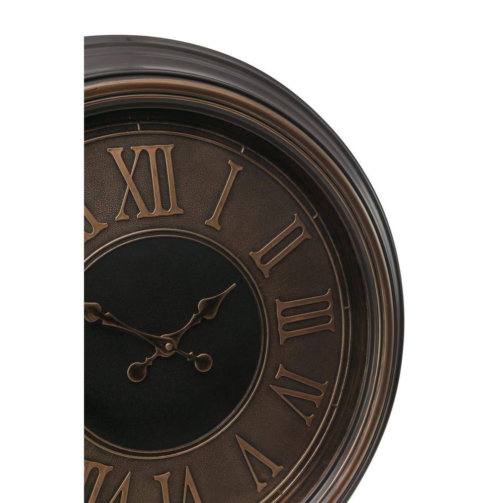 Kiera Grace 23" Antique Bronze Oversized Wall Clock