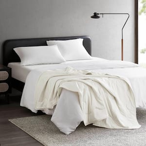 Cooling Touch Ivory 50 in. x 60 in. Down Alternative Throw Blanket