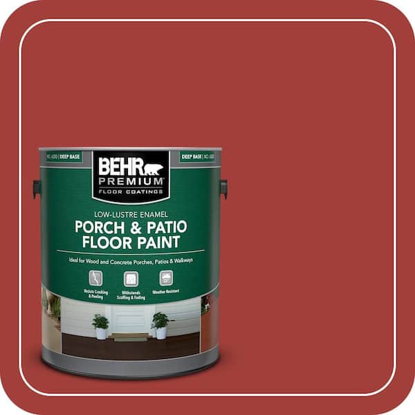 1 gal. #PPU2-16 Fire Cracker Low-Lustre Enamel Interior/Exterior Porch and Patio Floor Paint