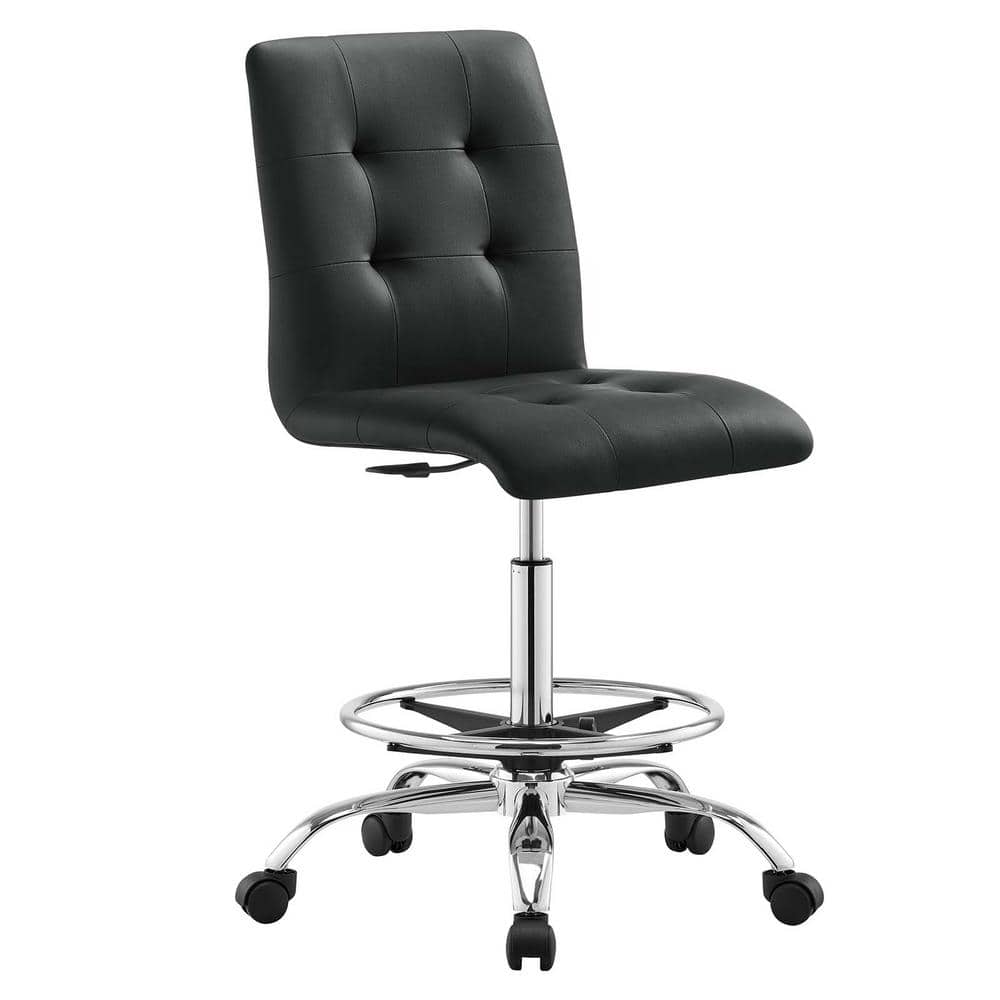 Gymax Swivel Drafting Chair Tall Office Chair with Adjustable Backrest Foot  Ring GYM09086 - The Home Depot