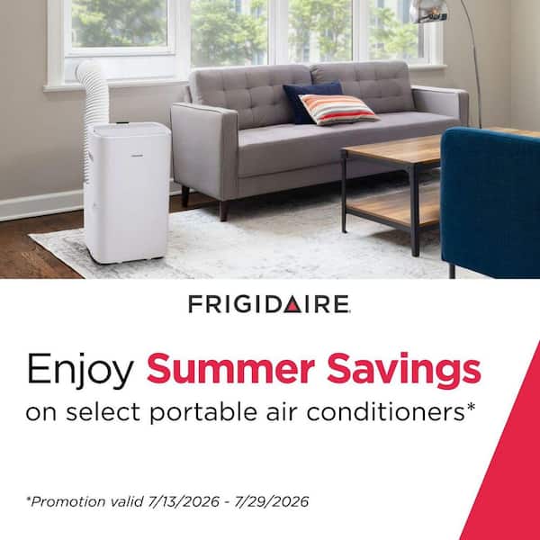 8,000 (DOE) BTU Portable Air Conditioner Cools 350 sq. ft. with Remote Control in White