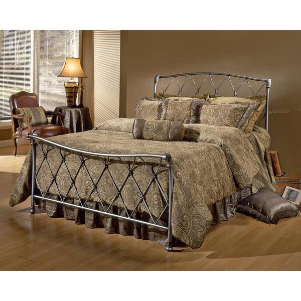 Hillsdale Furniture Silverton Brushed Silver Full Sleigh Bed