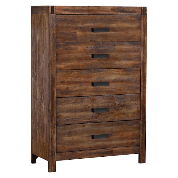 Picket House Furnishings Wren 5-Drawer Chest in Chestnut WN100CH - The ...