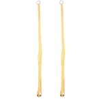 36 in. Yellow Fabric Plant Hangers (2-Pack)