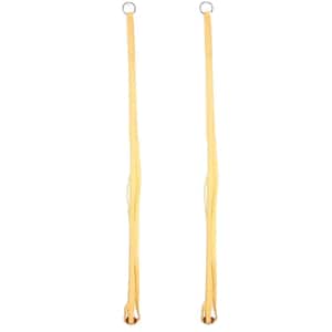 36 in. Yellow Fabric Plant Hangers (2-Pack)