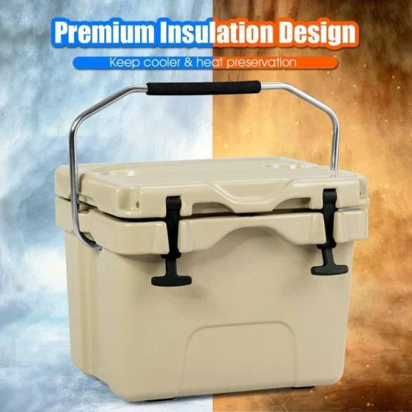 ITOPFOX 16 Qt 24-Can Capacity Portable Insulated Ice Cooler with 2