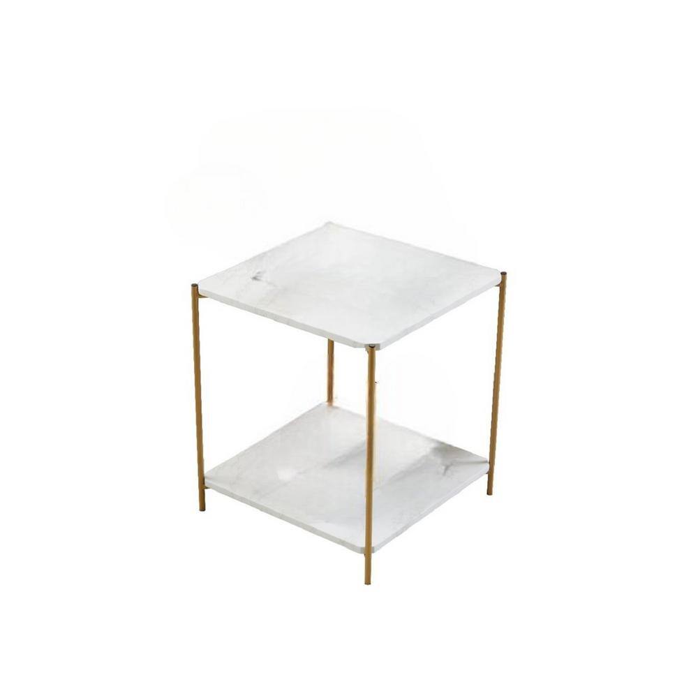Brass Iron Plated Hexagonal Side Table With Square Top Brass Iron Plated Hexagonal Side Table With Square Top