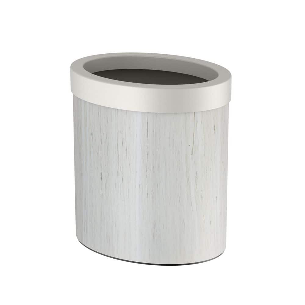 Modern Waste Can Oval in White Oak Matte White Combo price history on PriceWatchPro