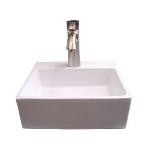 Morris Wall-Mount Sink in White