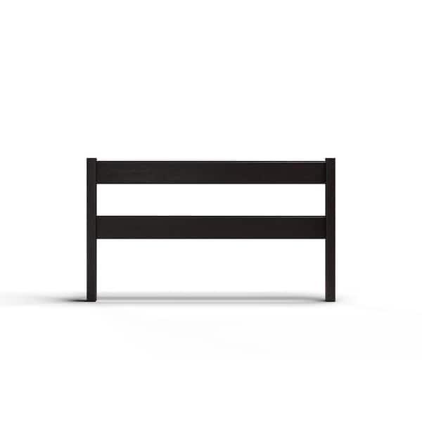 Natures Composites Composite Modern 2 Board Ranch Rail (3 ft. H x 5.75 ft. W) Raven (Black)