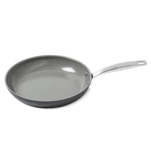 Greenpan Chatham 5 Qt Hard Anodized Healthy Ceramic Nonstick Covered Helper  Handle Skillet Gray : Target