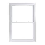 37.75 in. x 56.75 in. 70 Series Low-E Argon Glass Double Hung White Vinyl Fin with J Window, Screen Incl