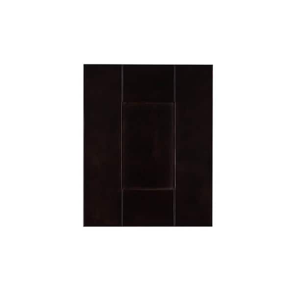 LIFEART CABINETRY Anchester 12 x 15 in. Cabinet Door Sample in Dark Espresso