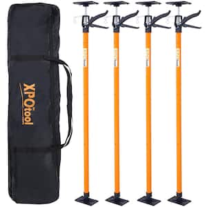 4-Pack Orange Steel Adjustable Support Pole Hand Support System Extends from 45 in. to 114 in.