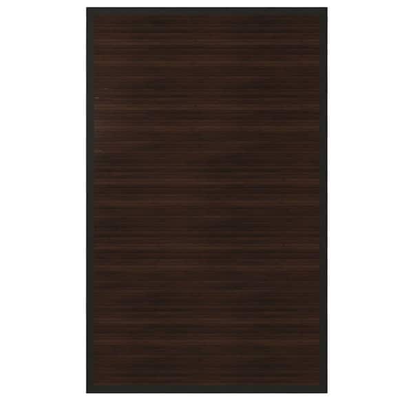 5 ft. x 8 ft. Dark Mocha Bamboo Area Rug