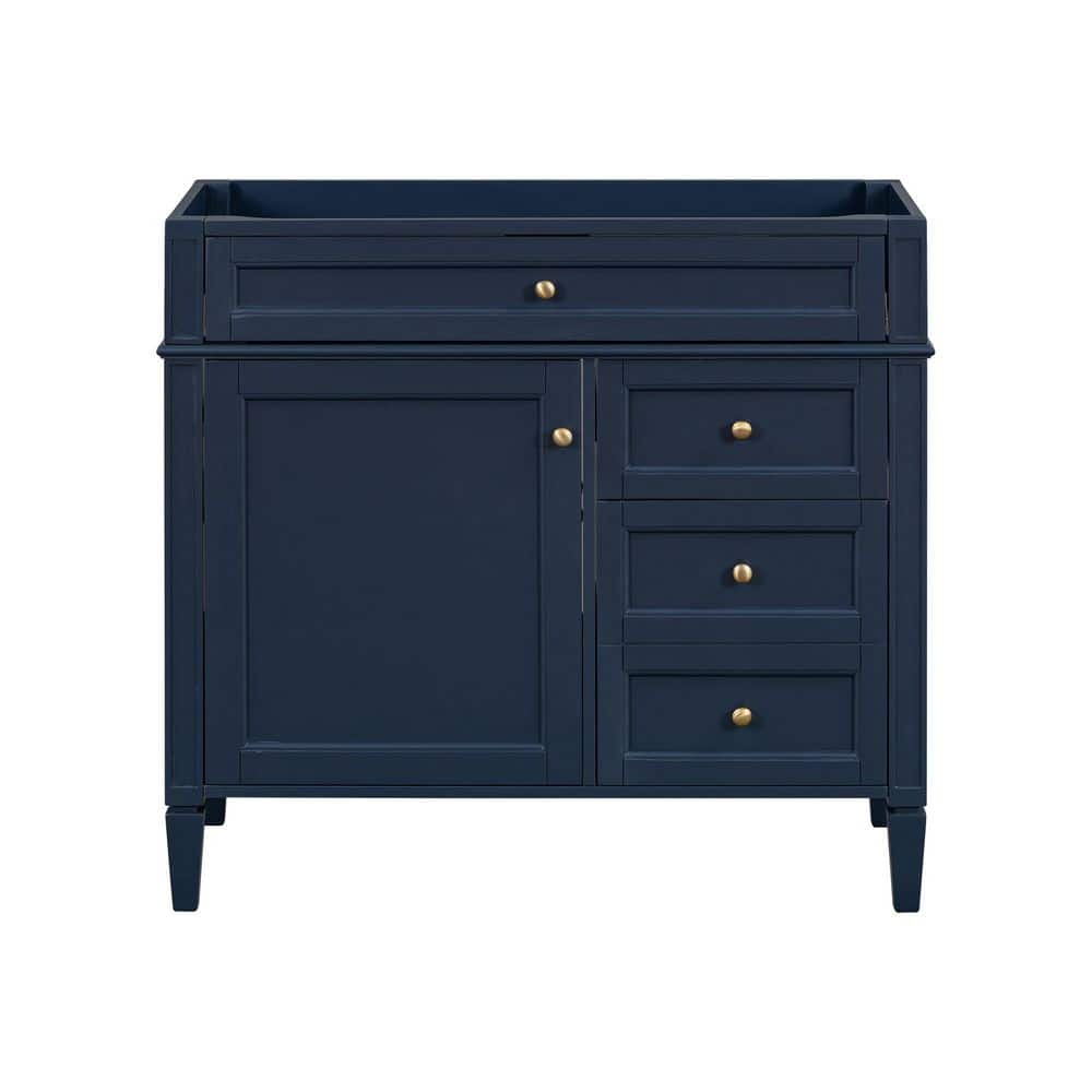 35.74 in. Bath Vanity Cabinet without Top in Blue Unassembled price history on PriceWatchPro