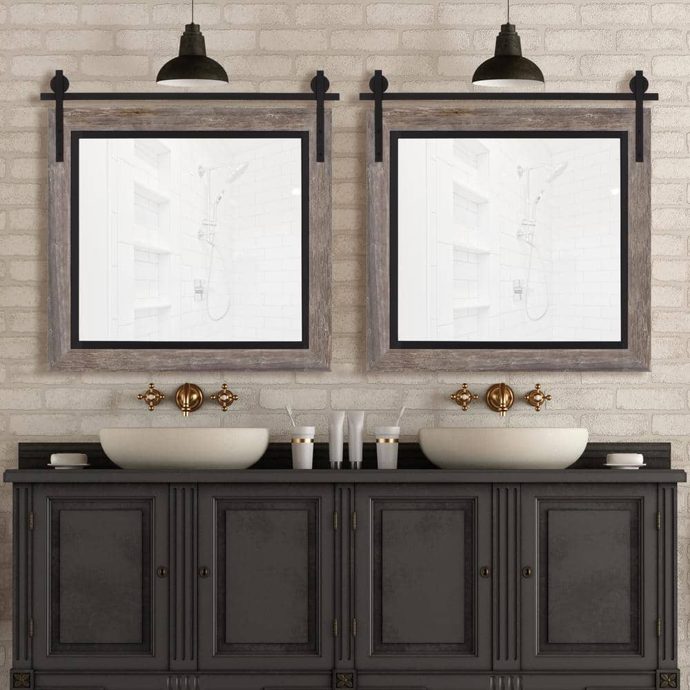 Hitchcock Butterfield Santa Fe 30 in. W x 30 in. H Farmhouse Rustic ...
