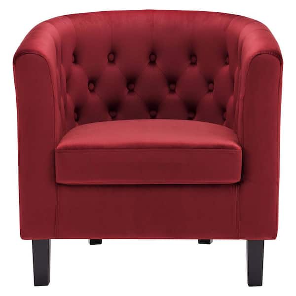 MODWAY Prospect in Maroon Performance Velvet Armchair