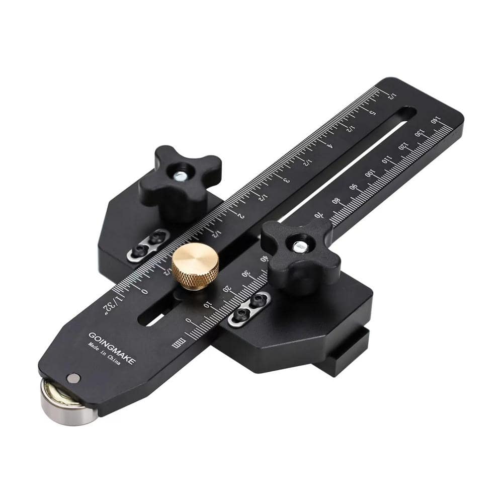 Black Aluminum Table Saw Jig Guide, Strip Cuts Woodworking Tools for Table 