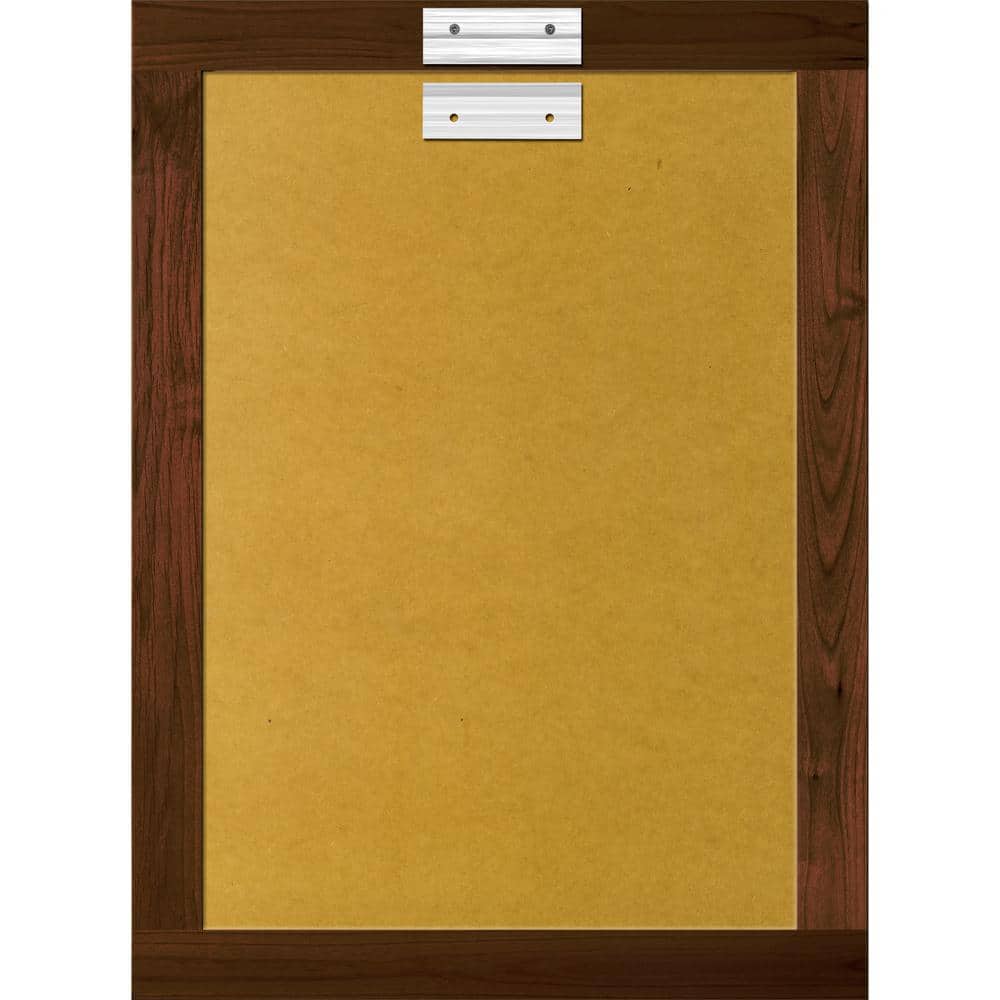 Dark Alder Rectangular Wood Bathroom Vanity Mirror