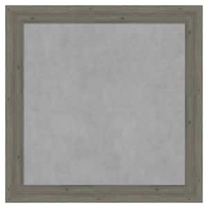 Fencepost Grey Narrow 29 in. x 29 in. Framed Magnetic Board