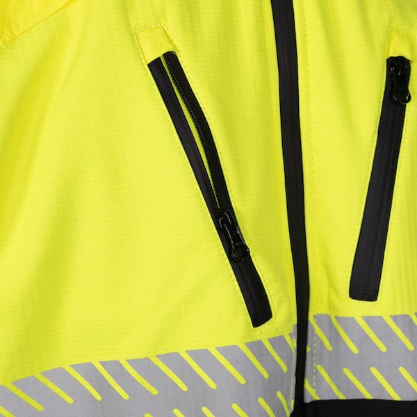 PIP Men's X-Large ANSI Type R Class-3 Ripstop Softshell Hi Vis