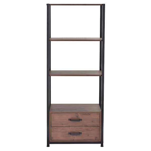 Tileon Simple Industrial Standing Shelf Unit Storage Organizer with 4 ...