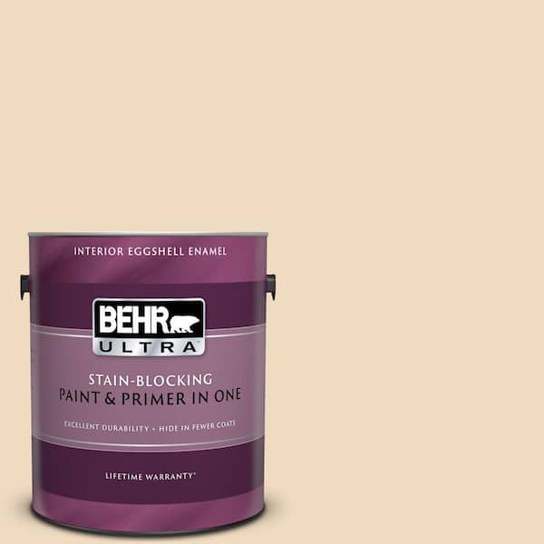 BEHR ULTRA 1 gal. #UL150-7 Light Incense Eggshell Enamel Interior Paint and Primer in One