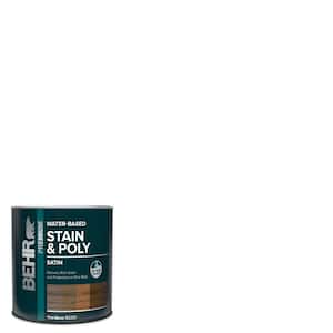 1 qt. Clear Tint Base Satin Semi-Transparent Water-Based Interior Stain and Poly in One