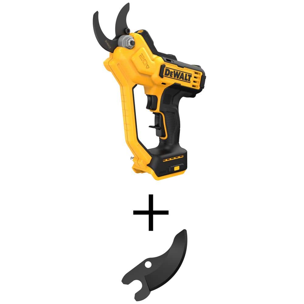DEWALT 20V MAX Cordless Battery Powered Pruner (Tool Only) with Replacement Blade DCPR320BWPRB300