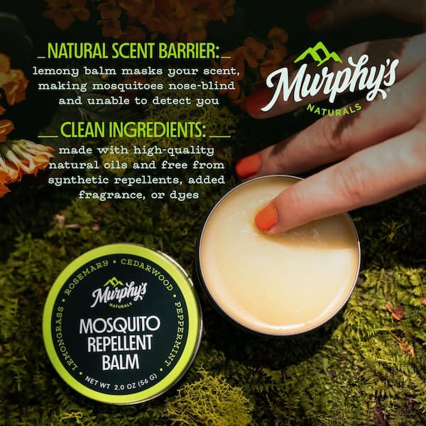 Natural Lemon Scented Mosquito Repellent Balm (0.75 oz.) Travel-Size Insect Repellent for Outdoor Adventures (3-Pack)