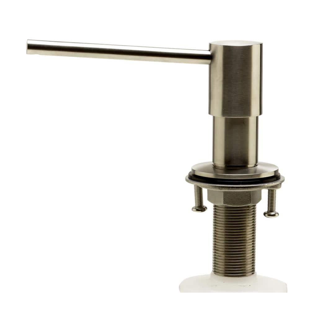 Modern Brushed Stainless Steel Soap Dispenser with 4-1/3" Spout
