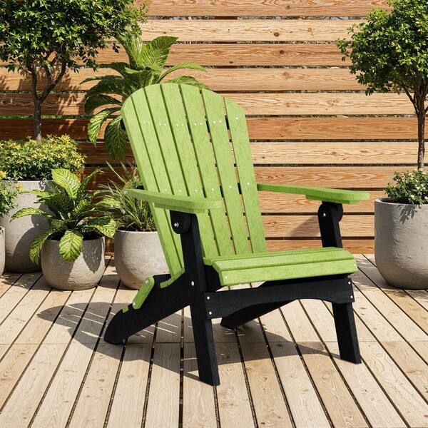 Wildridge Heritage Lime Green and Black Plastic Outdoor Folding