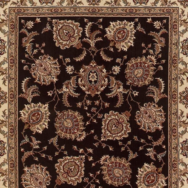 8 X 10 Ivory, Gray, Black Tribal Washable Area Rugs Runner Rug