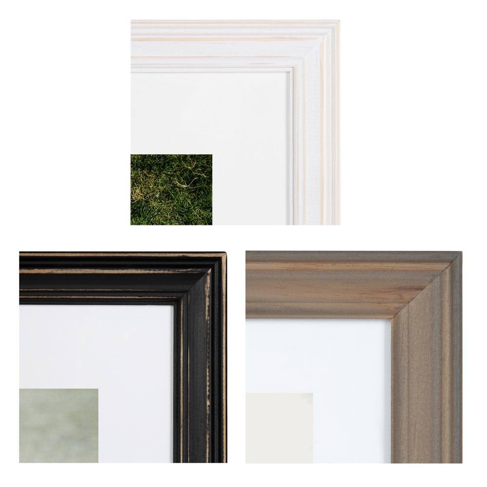 Bordeaux Multi-Color Wood Wall Frame Set, 11x14, 6-Piece