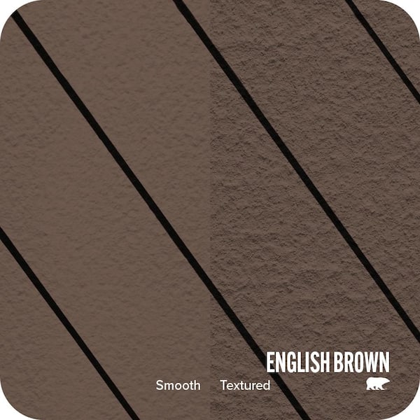 5 gal. #SC-201 English Brown Textured Solid Color Exterior Wood and Concrete Coating