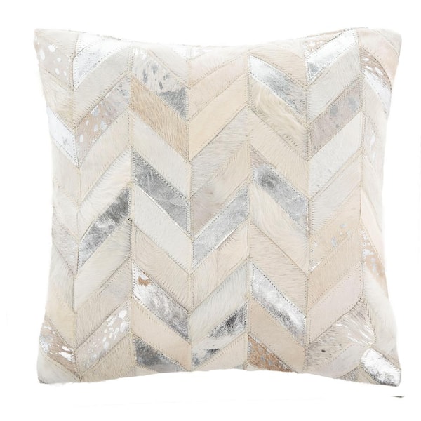 Grey discount cowhide pillows