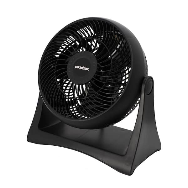 8 in. 35 watt 3-Speed Adjustable Tilt Desk Office Fan in Black